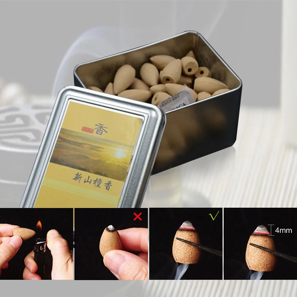 80 шт. коробка упакована цветная курильница для благовоний Чайный домик украшение