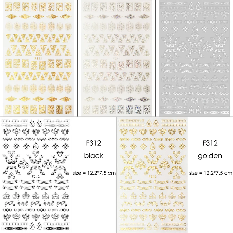 1 лист серебристые золотые белые черные абстрактные графические дизайнерские