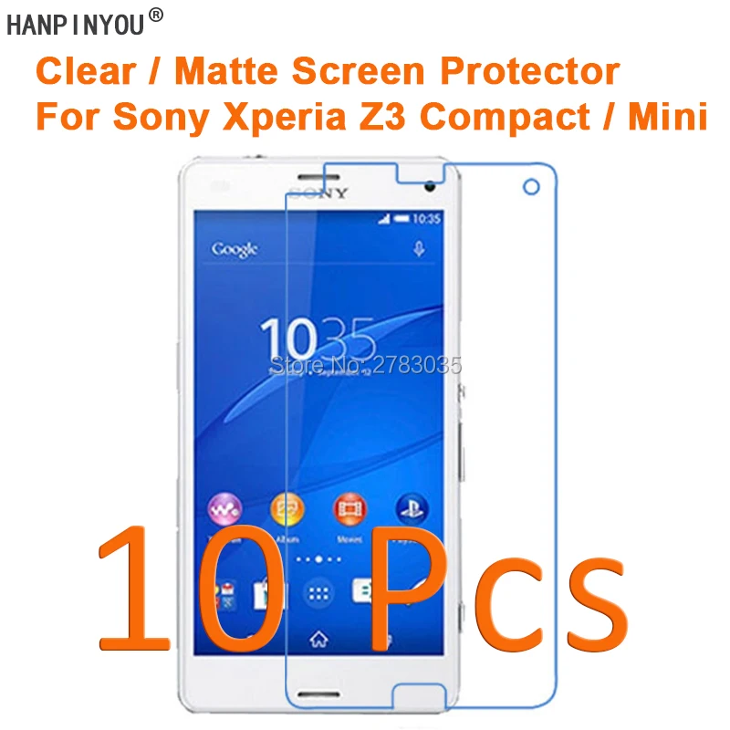 10 шт. для Sony Xperia Z3 Compact Mini D5803 HD прозрачная/Антибликовая матовая защитная пленка