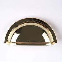 3 drawer pull dresser pulls knobs handles shell cup bin classic cabinet door knob pulls kitchen golden steel silver
