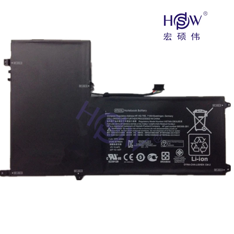 HSW 7 4 V 25Wh AT02XL батарея для Hp Elitepad 900 G1 настольная HSTNN C75C IB3U 685368 1C1 AT02025XL D3H85UT D7X24PA