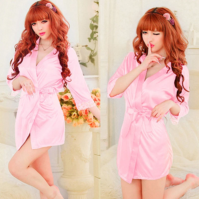 Women's Sexy Fantastic Nightdress Lace Sleepwear Bathrobe Gown Robe G-String Hot Sale | Женская одежда