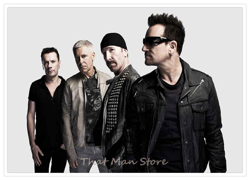 Лиловый U2 плакат Clear Image стены наклейки украшения дома хорошее качество печать белый плакат на крафт-бумаге Home art бренд - Цвет: Лиловый