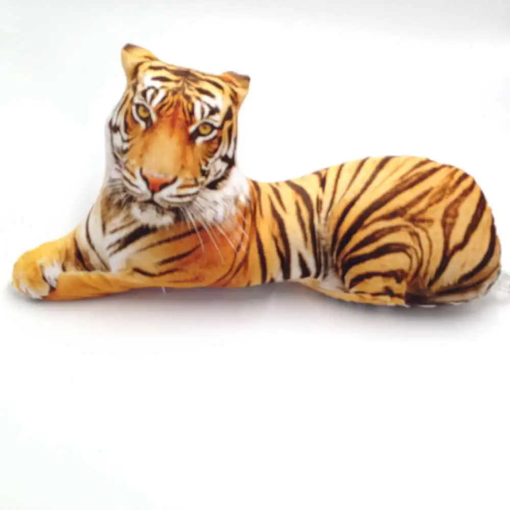 

CAMMITEVER 1PC 3D Animal Tiger Shape Throw Pillow Cotton Plush Soft Office Cushion Gift Cute Sofa Home Decor