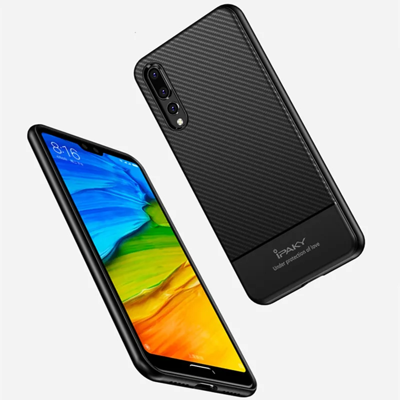 Чехол для huawei P20 lite ipaky Мягкая силиконовая задняя крышка Huawei pro чехол p20 P 20 nove 3E