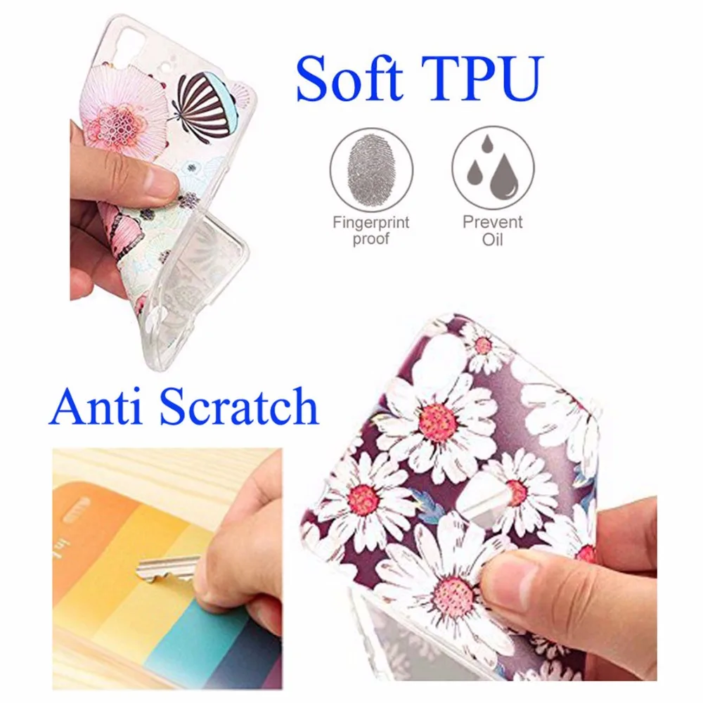 MLCRIYG Soft Phone Case For iPhone 6 6S Plus 7 7Plus 8Plus X TPU Colorful Flora Pink Love Heart Pattern Fundas C083 |