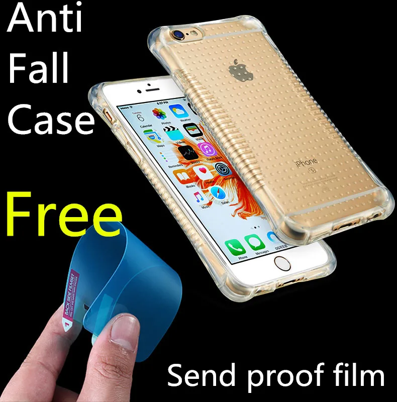 3D подушки Анти падение Скольжения Мягкие TPU Сотового Телефона Чехол Для iPhone 6 s