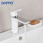 GAPPO белый смеситель для раковины латунный Смеситель для раковины смеситель для раковины для ванной комнаты Водопад смеситель для воды kranen torneira