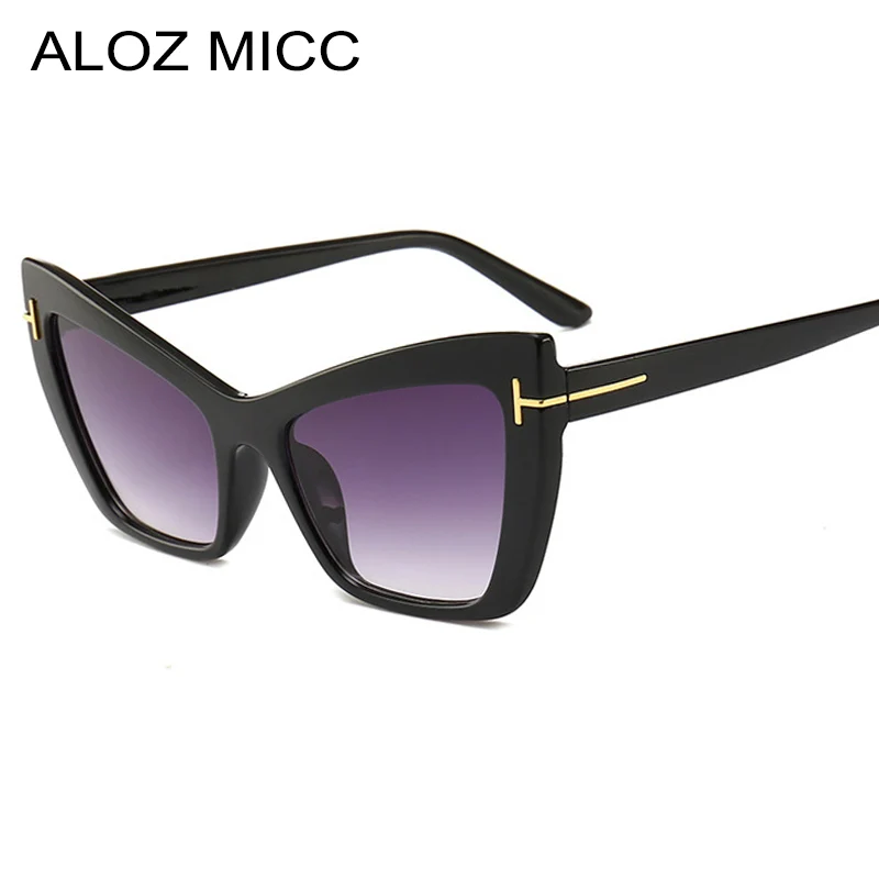 Женские солнцезащитные очки кошачий глаз ALOZ MICC 2019 брендовые дизайнерские