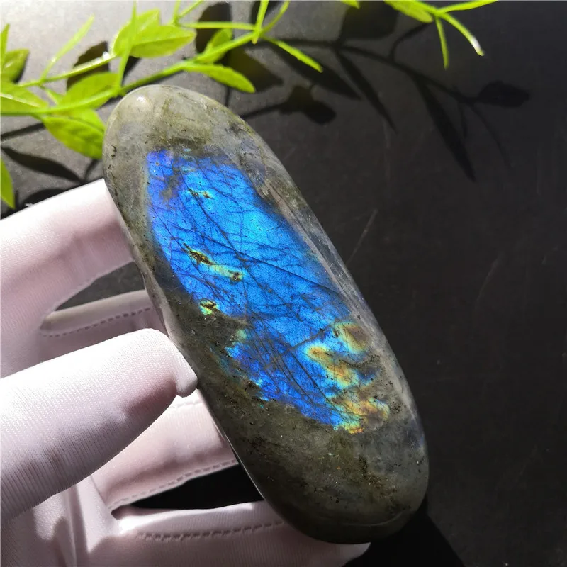 Natural Labradorite Crystal Rough Polished Beautiful From Madagascar Specimen Fengshui Collection | Дом и сад