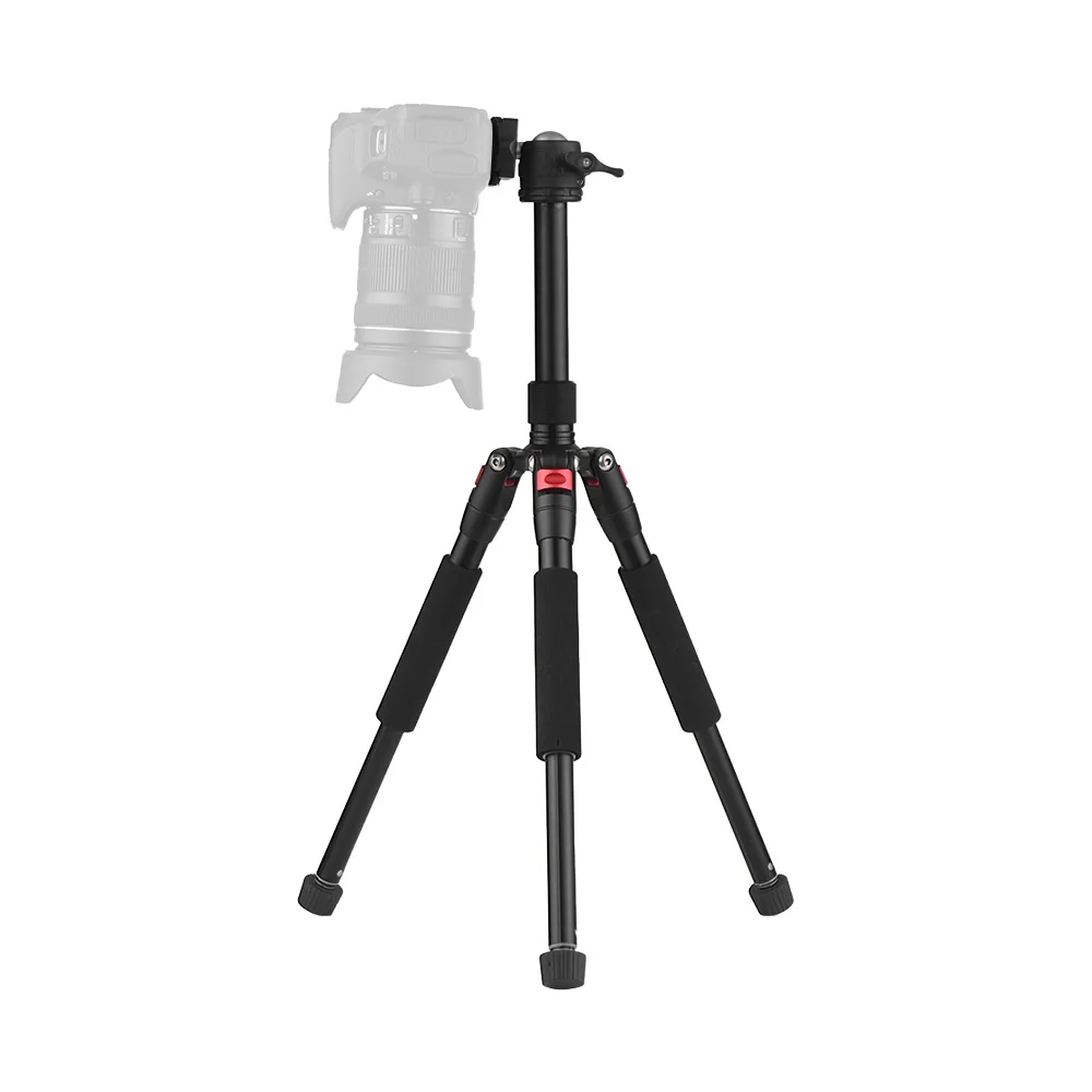 Andoer K521S портативный выдвижной штатив из алюминиевого сплава с низким центром тяжести 1/" винт для Canon Nikon sony DSLR ILDC камер