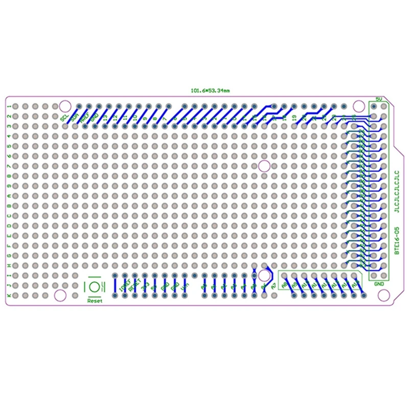 Прототип PCB для Arduino MEGA 2560 R3 Щит платы DIY hyq|Запасные части| |
