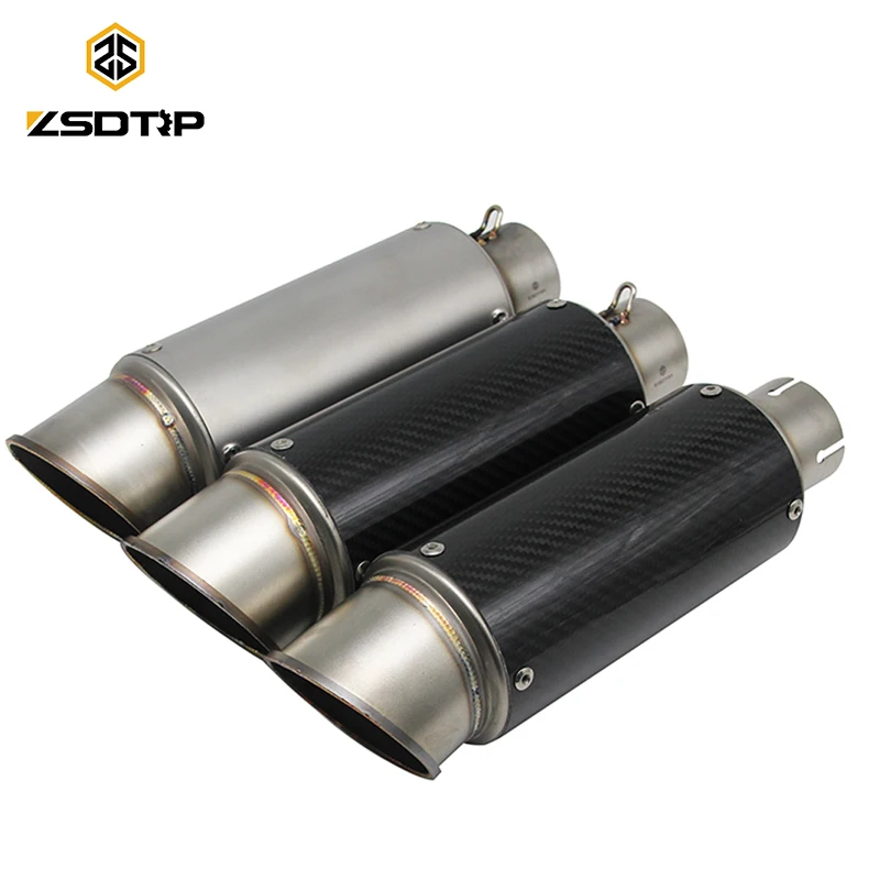 Универсальная выхлопная труба ZSDTRP 51 мм SC для S1000RR YZF R1 FZ1N MT09 GSX R750 R25 NINJA250