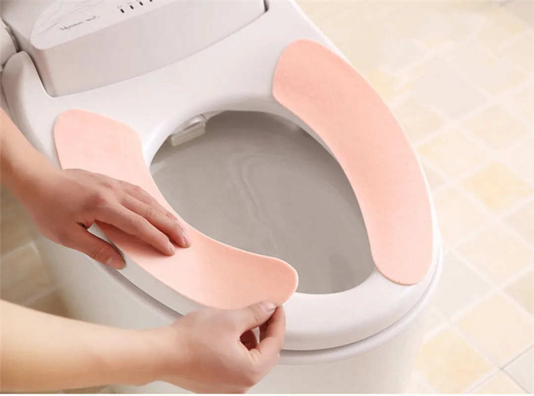 2018 новый чистый и Удобный липкий чехол для унитаза коврик ванной туалета