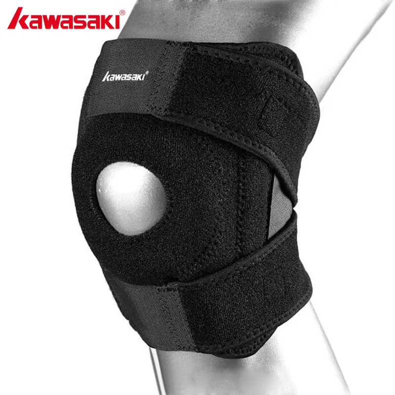 

Kawasaki Basketball Knee Pads Breathable Adjustable Elastic Knee Support for Volleyball Gym Sports Safety Guard Strap KF-3402