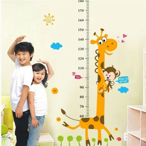 NEW Kids Baby Room Giraffe Removable Height Chart Measure Wall Sticker Decal | Дом и сад