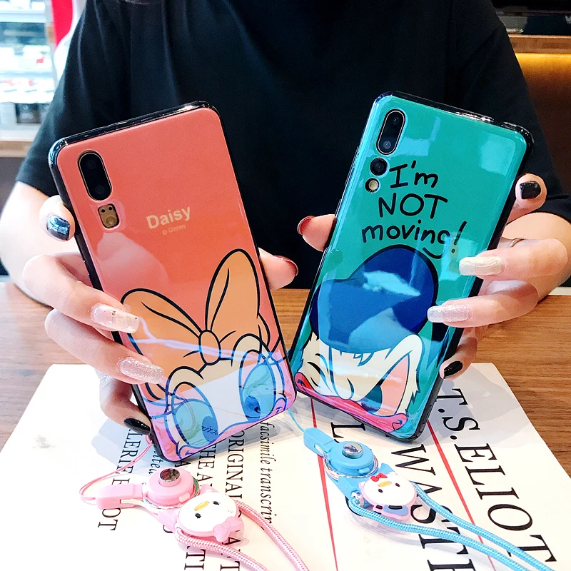 Для huawei P20 мультяшный чехол милый мягкий с изображением Дейзи Дональд Минни для