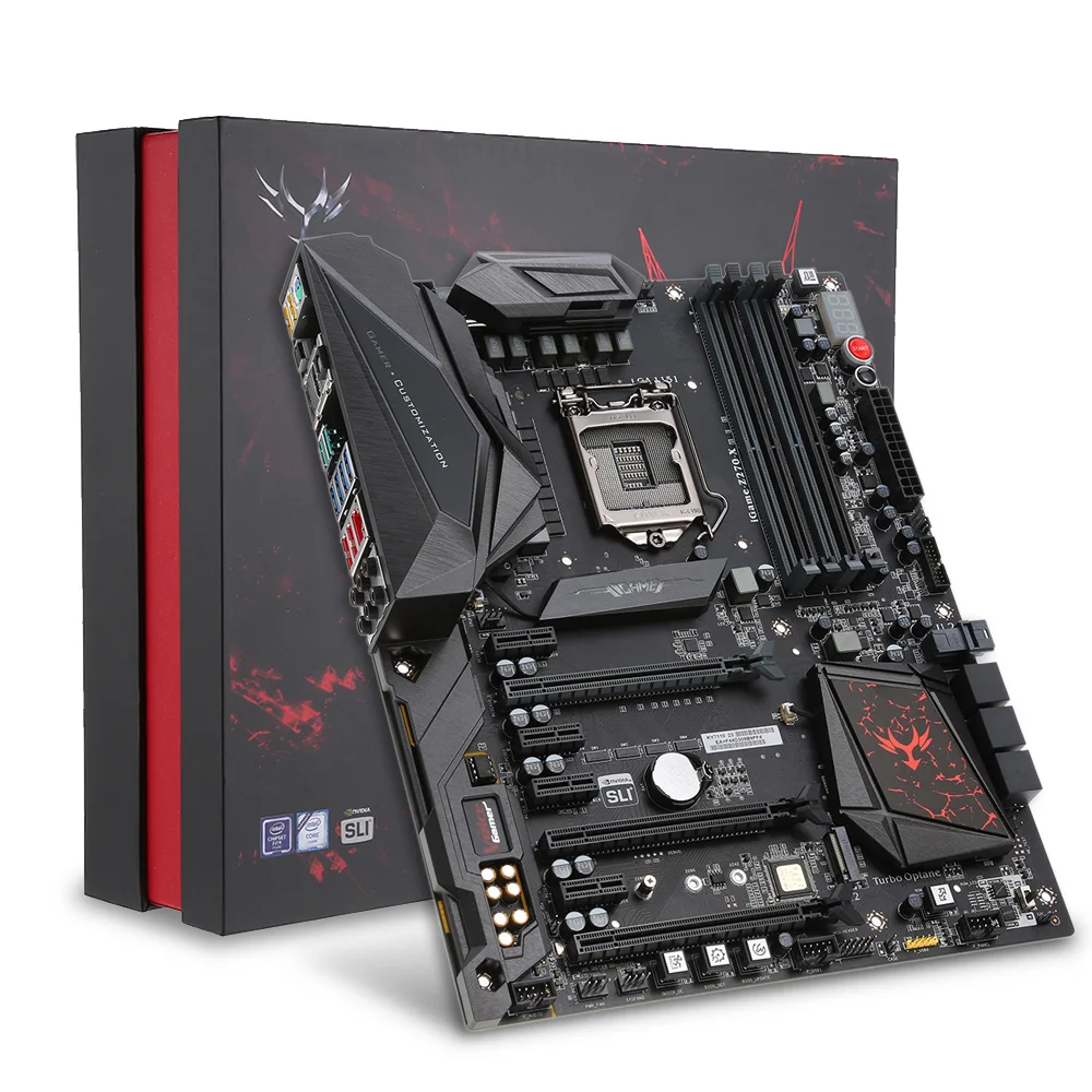 Распродажа красочная системная плата iGame Z270 Ymir-X для LGA1151 DDR4 ATX DDR4 SATA 3 USB 3,1 M.2 Порт двойной биос для ПК