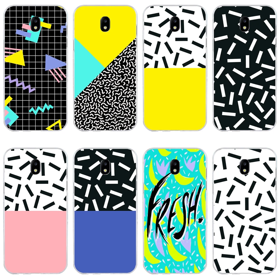 Мягкий Силиконовый ТПУ чехол 65H с узором Мемфиса, чехол для телефона Samsung j3 j5 j7 2016 2017 a3 2016 a5 2017 a6 2018
