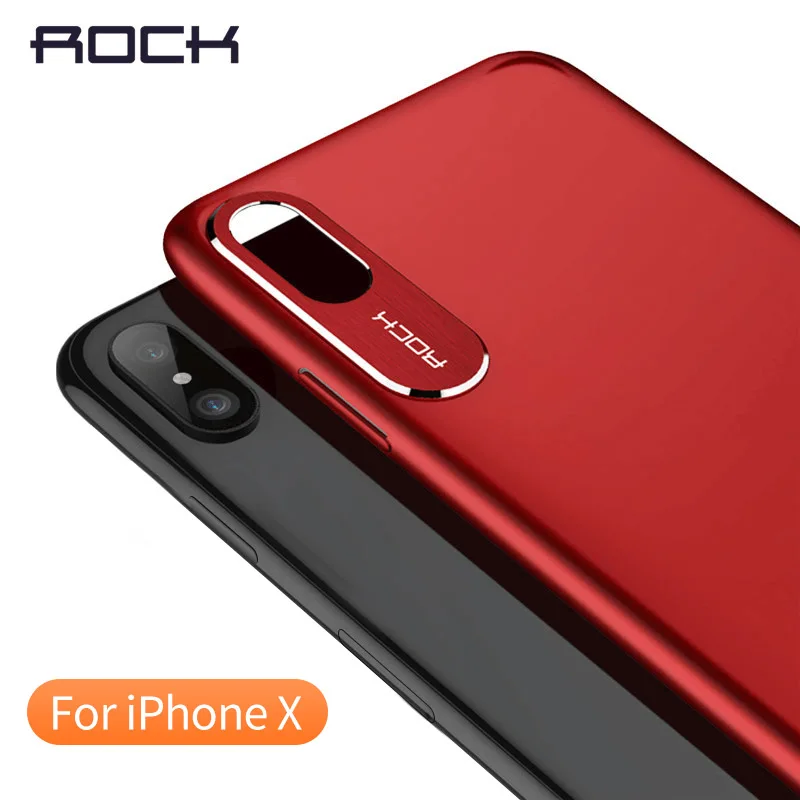 Для iPhone X чехол ROCK роскошный деловой стиль металлический защитный для телефона
