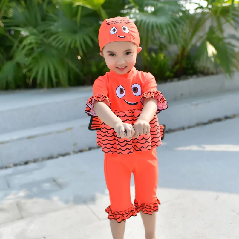 Детский купальный костюм для серфинга с героями мультфильмов животными