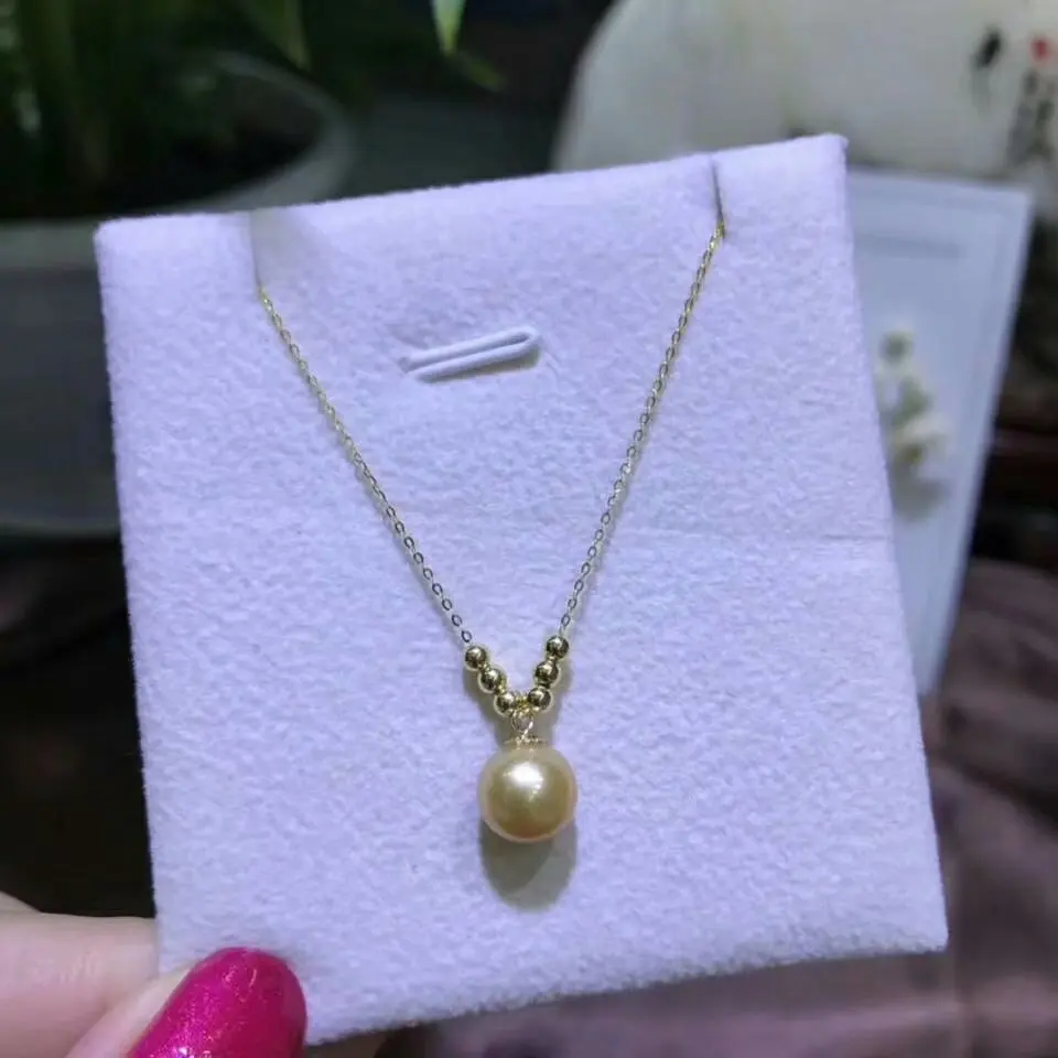 Shilovem 18k подвески из натурального жемчуга желтого золота ювелирные изделия для