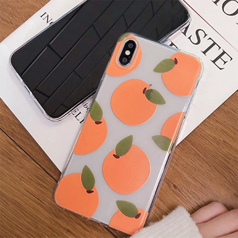 Summer New Design Ultra thin Fruit pattern Art painting printed Clear soft tpu phone case for iPhone 6 7 8 Plus X Xr Xs Max | Мобильные