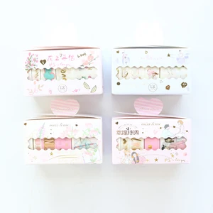 Domikee милый kawaii Японский Школьный декоративный DIY Скрапбукинг, бумажный скотч, рулон, набор конфет, планер, малярная лента, Канцтовары