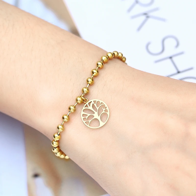 Ювелирное изделие в натуральном стиле life Tree браслет из нержавеющей стали