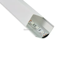 10 x 1m setslot t type led aluminum strip light and al6063 t6 led light bar milky cover for cabinet or kitchen led lights
