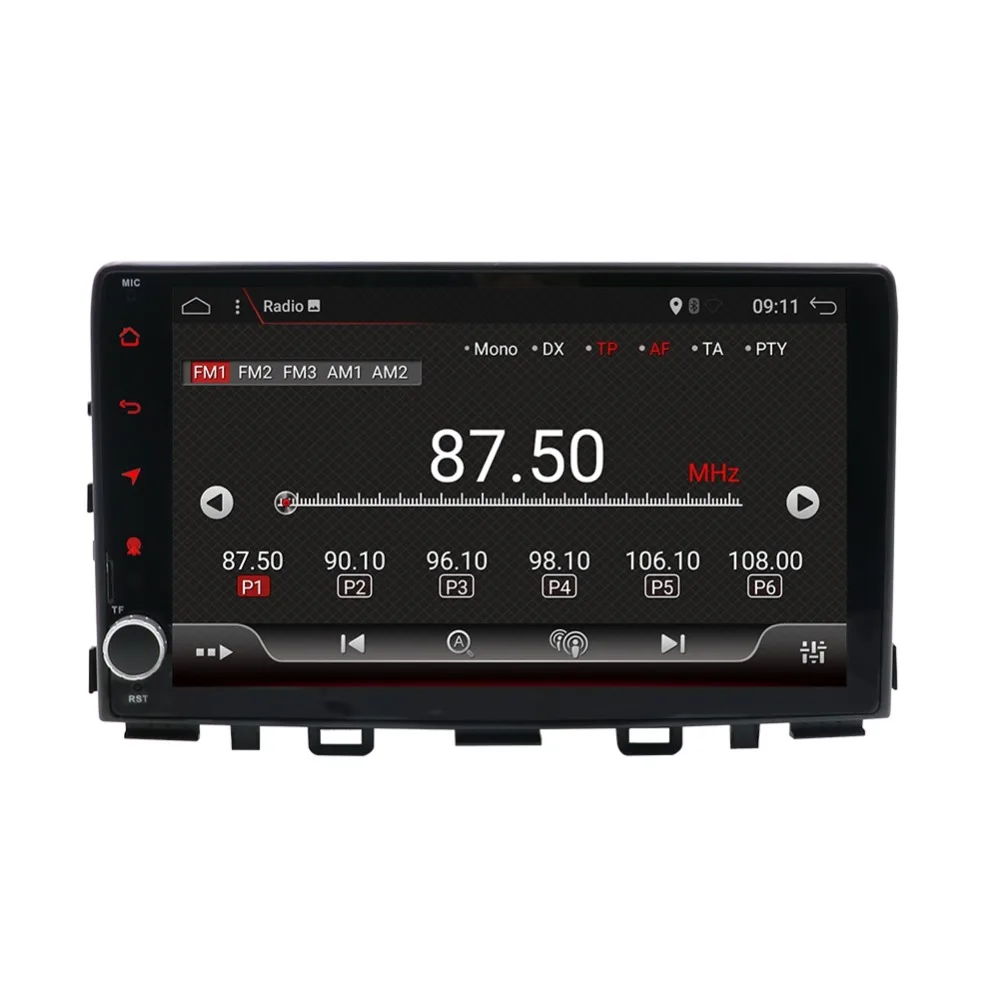 1DIN In Dash Car DVD Player 9&quot Android 7.1 Quad Core GPS Navigation for Kia Rio 2017 2018 Radio Multimedia Head Unit Stereo |