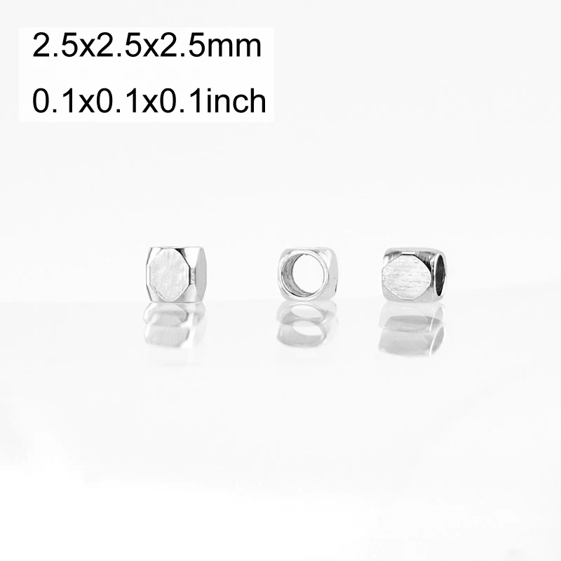 2 5x2 5 мм Квадратные бусины Risul для изготовления ювелирных изделий отверстие