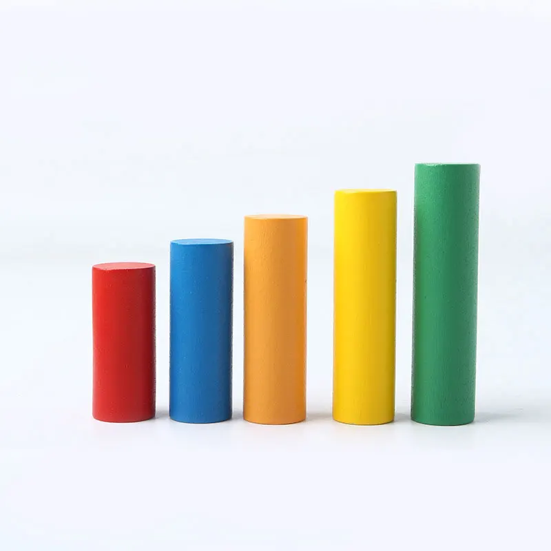 Деревянная игрушка Монтессори Детская Геометрическая сплошная лестница