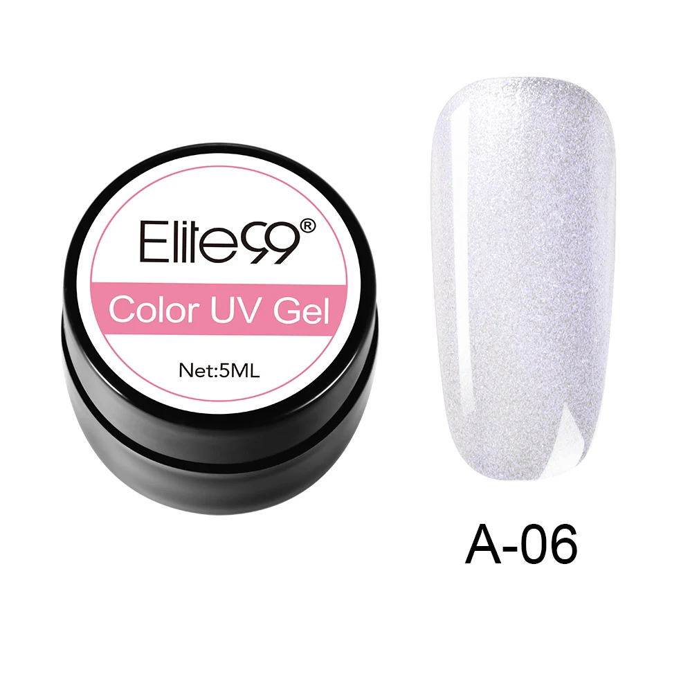 A-06 Elite99 Гель-лак гель uv Vernis светодиодный Гель-лак для ногтей художественный Гель-лак для ногтей чистый цвет Гель-лак 5 мл Гель-лак es Soak Off Nail Art - Цвет: A-06