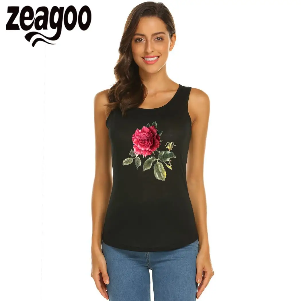 Zeagoo круглым вырезом Повседневное одноцветное Для женщин рукавов Slim Fit Мягкая