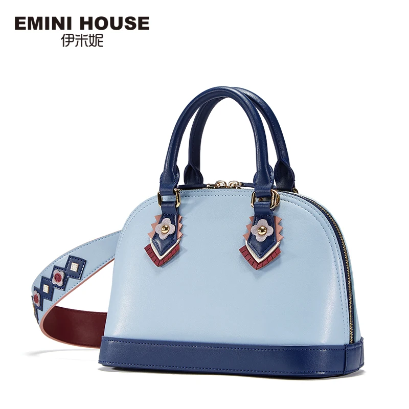 EMINI HOUSE индийский Стиль оболочки сумка Разделение роскошные кожаные Сумки Для женщин сумки дизайнерские сумки через плечо женские Для женщин Сумки