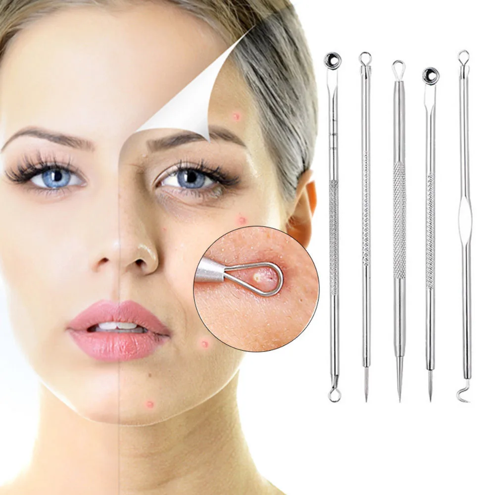 5 шт./компл. черное средство для удаления пятен экстрактор акне инструменты с