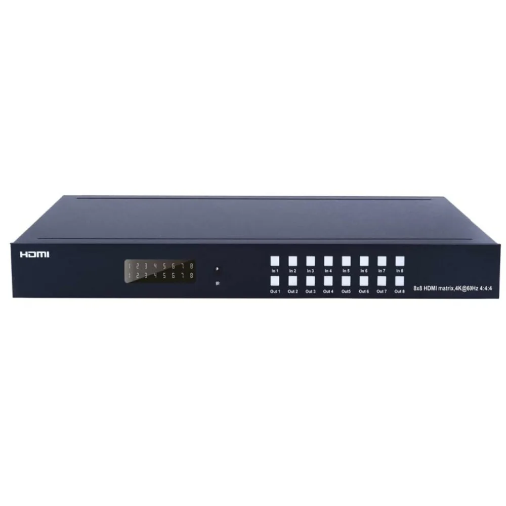 PUZHIJIE 8x8 HDMI 2 0 HDR 4K 60HZ 18 Гбит/с матричный коммутатор YUV 4:4:4 HDCP2.2 HDTV выбор маршрутизации