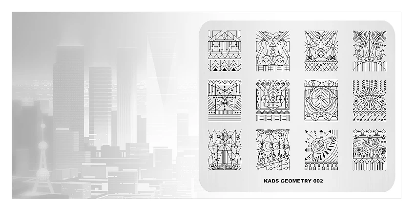 KADS природа геометрический зоопарк Дизайн ногтей принтер пластины для штамповки ногтей маникюр Лак штамповка шаблон изображения пластины