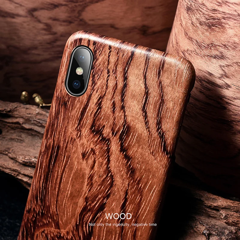 Showkoo чехол для телефона iPhone 7 8 Plus X XS XSMax XR 6 S плюс ультра тонкий деревянный задний
