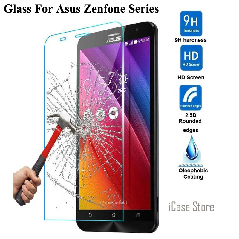 Screen Protector Tempered Glass For Asus Zenfone 2 ZE551ML Laser ZE550KL 5 Go ZB551KL ZC500TG Max ZC550KL Toughened Film | Мобильные