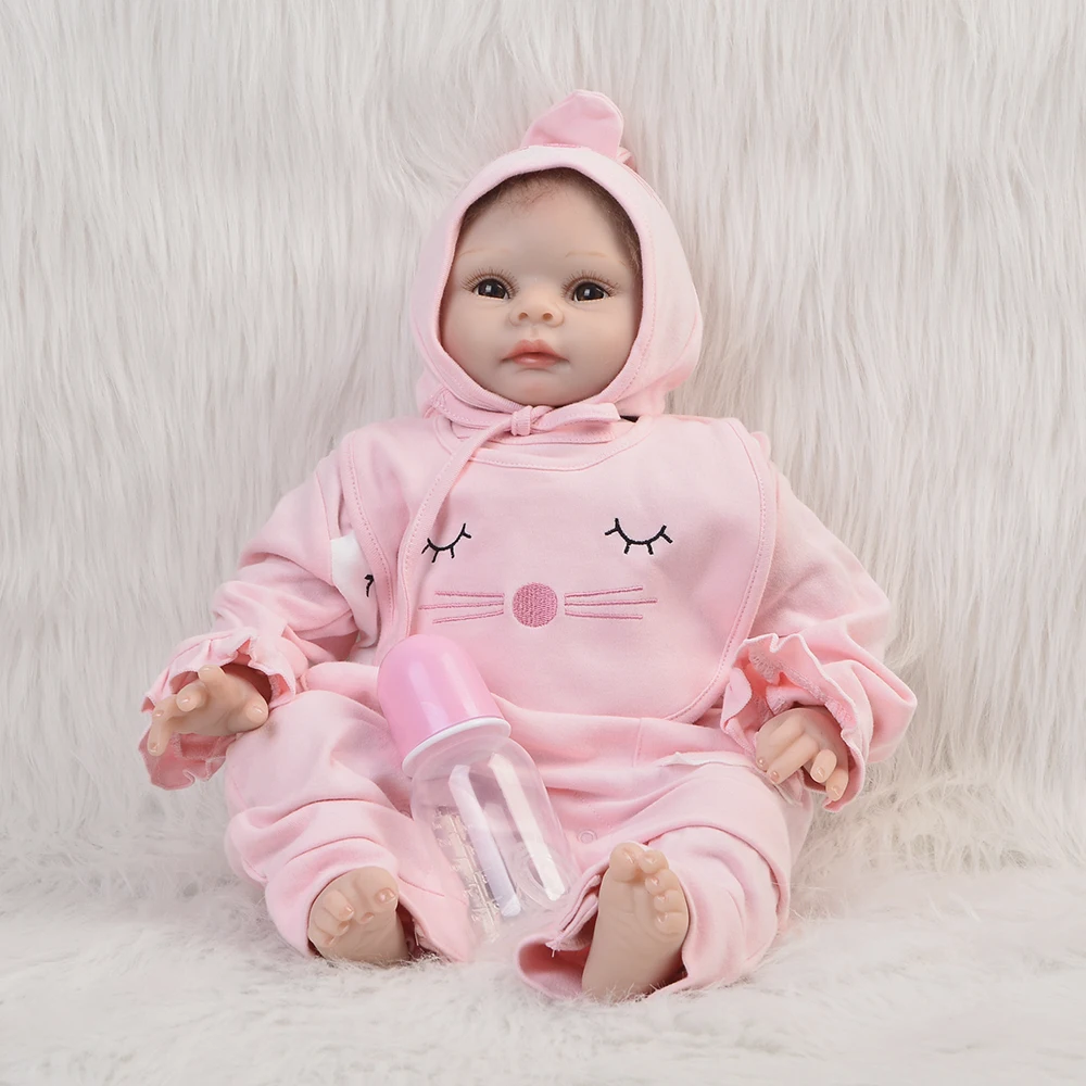 

Reborn baby, 22 дюйма, 55 см, Реалистичная кукла, игрушка для новорожденных девочек, модная Кукла menina, подарок на день рождения, игровой домик для сна...