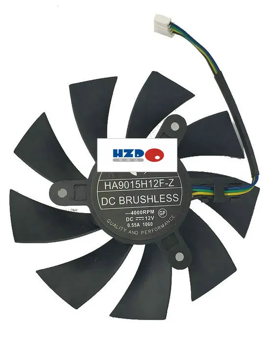 Бесплатная доставка вентилятор охлаждения HZDO для видеокарт MSI GTX 1060 OC GTX950 R7 360 2GD5 |