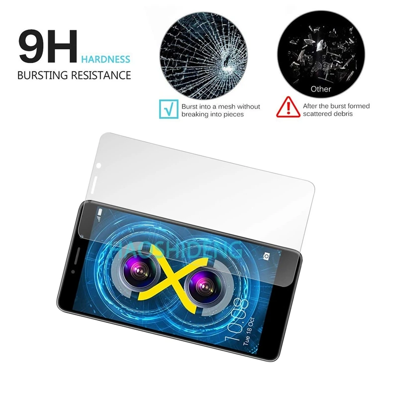 2 шт/лот полное закаленное стекло для Huawei Honor 6X протектор экрана 2.5D 9 h 5 пленка |