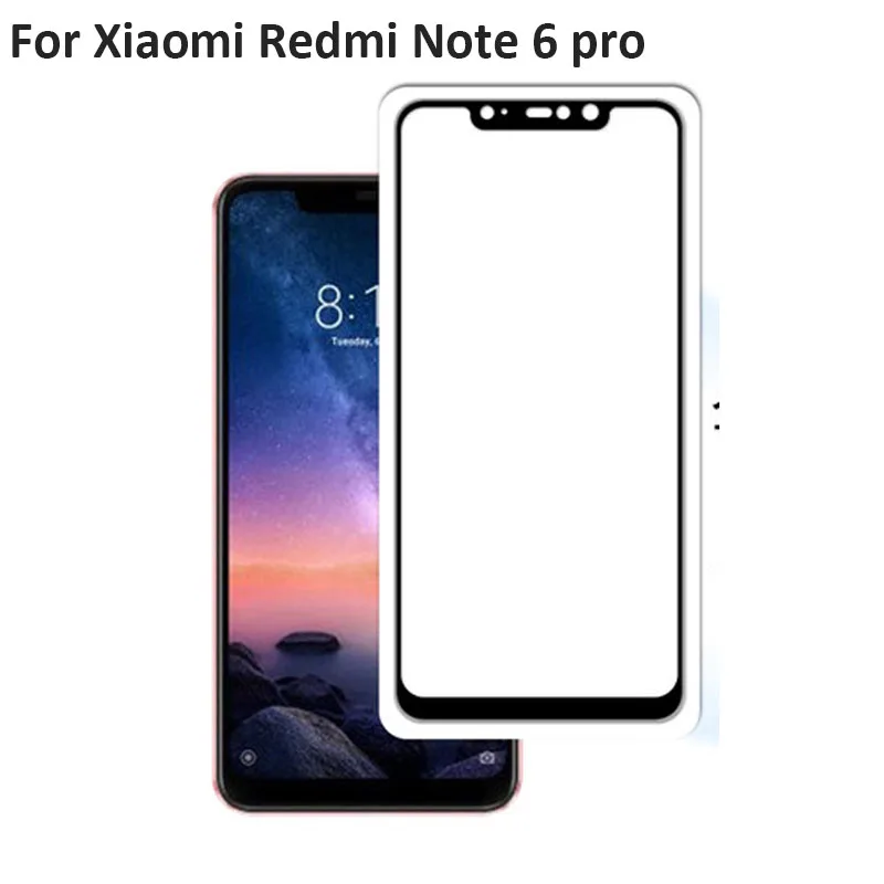 3 шт. 9H полное покрытие экрана протектор для Xiaomi redmi mi Note 6 Pro note6 pro Полное защитная пленка закаленное
