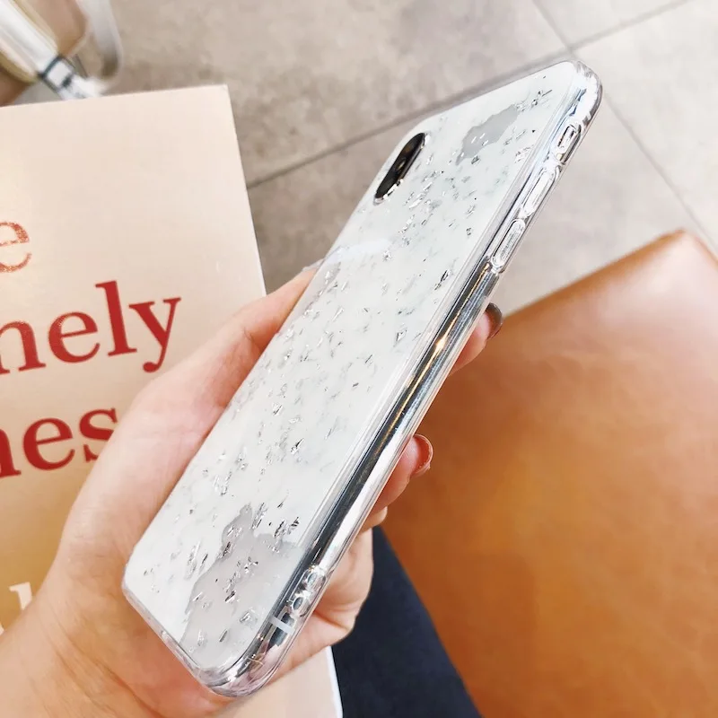 Роскошный фольга мрамор чехол для телефона для iphone 6S чехол для iphone X 6 7 8 Plus чехол s модный милый мягкий чехол классная Классическая крышка