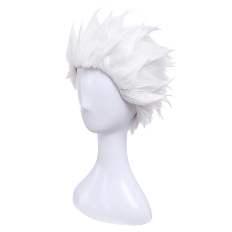 L-email парик игра Fate Stay Night Emiya Косплей парики 28 см/11,02 дюйма белый термостойкие короткие синтетические волосы Perucas Косплей парик