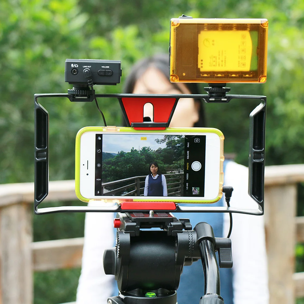 Рукоятка камеры штатив держатель телефона Видеограф Filmmaking Чехол ручной
