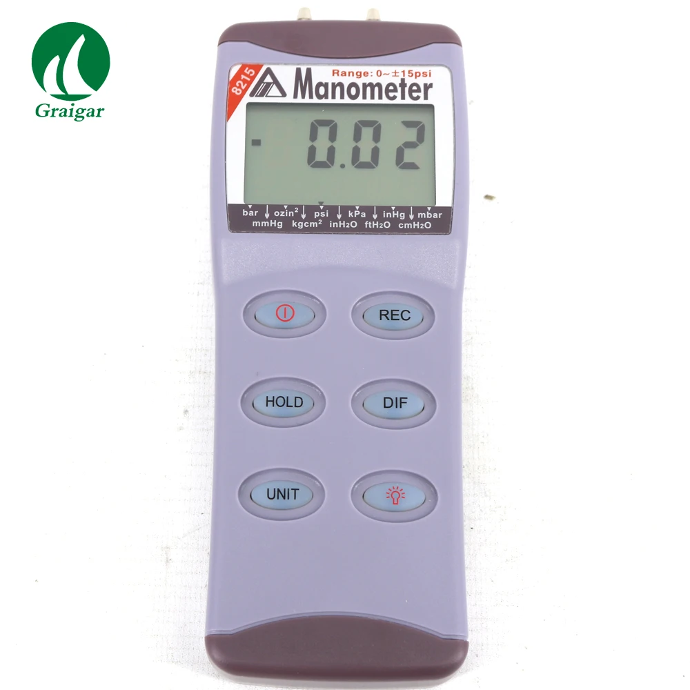 

AZ8215 цифровой манометр вакуумный манометр выходное разрешение сигнала 0,01 psi