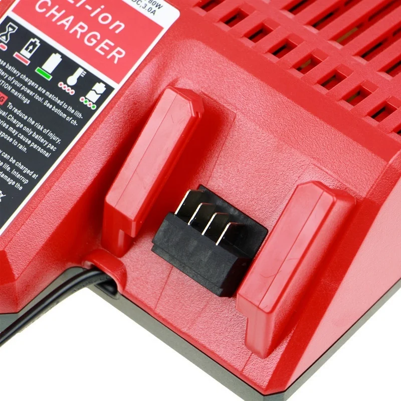 DVISI M12-18C Li-ion Battery Charger For Milwaukee 10.8V 12V 14.4V 18V C1418C 48-11-1815/1828/1840 M18 M14 M12 Lithium-ion Batt |